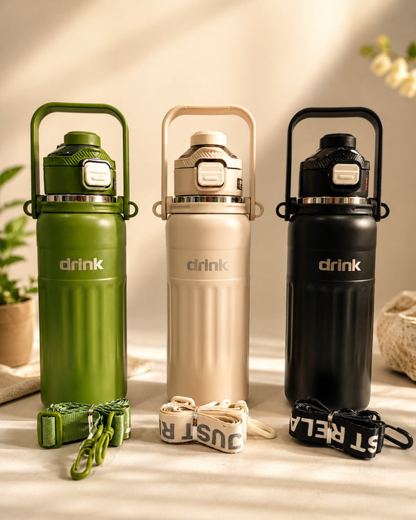 HydroForce™ Pro Insulated Sports Water Bottle – Leakproof BPA-Free Thermal Flask (1000ml)