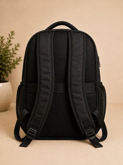 UrbanPro Multi-Pocket Black Laptop & School Backpack