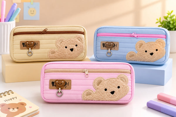 Cute Teddy Bear Pencil Case
