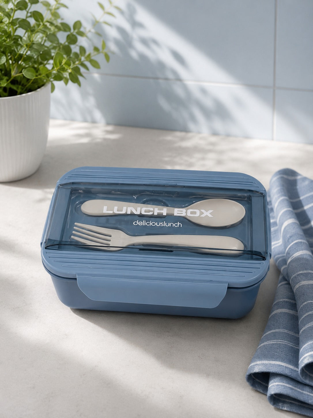 Premium Lunch Box with Spoon & Fork